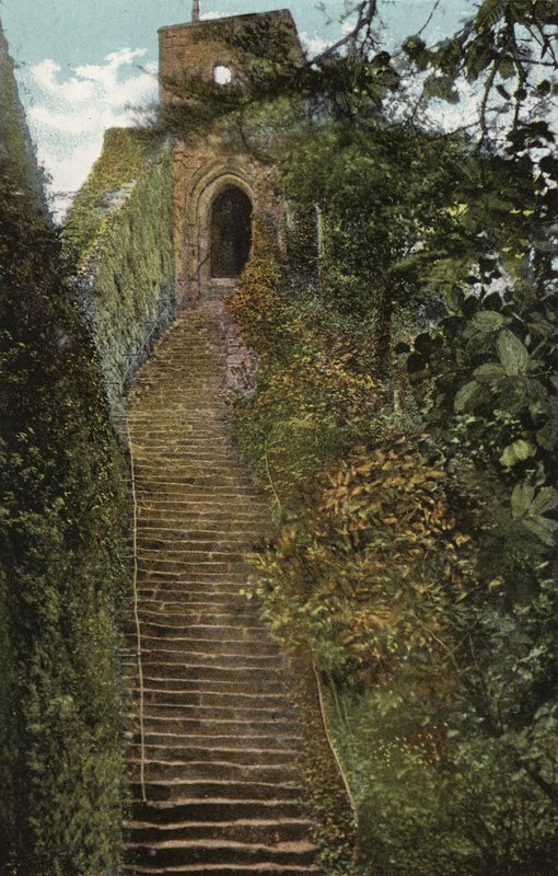 Kroky do pevnosti, hrad Carisbrooke od English Photographer