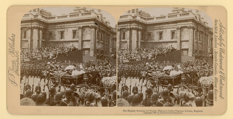 Stereografický tisk diamantového jubilea královny Viktorie od English Photographer