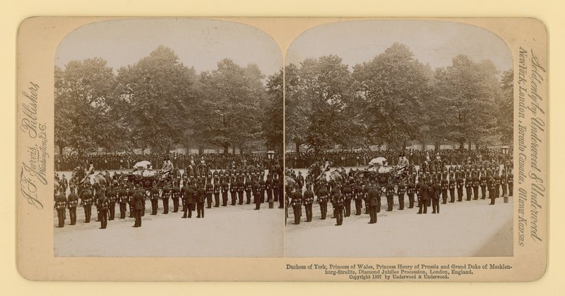 Stereografický tisk diamantového jubilea královny Viktorie od English Photographer
