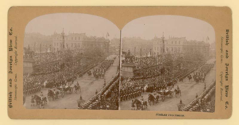Stereografický tisk diamantového jubilea královny Viktorie od English Photographer