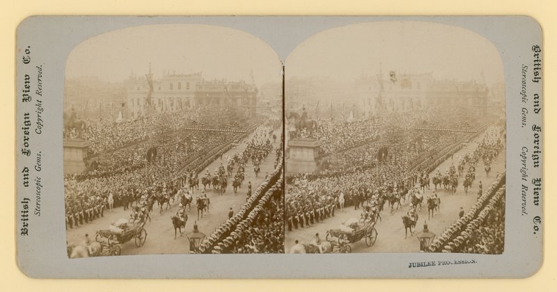Stereografický tisk diamantového jubilea královny Viktorie od English Photographer