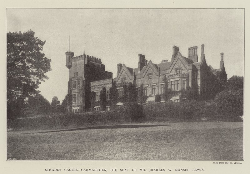 Hrad Stradey, Carmarthen, sídlo pana Charlese W Mansela Lewise od English Photographer