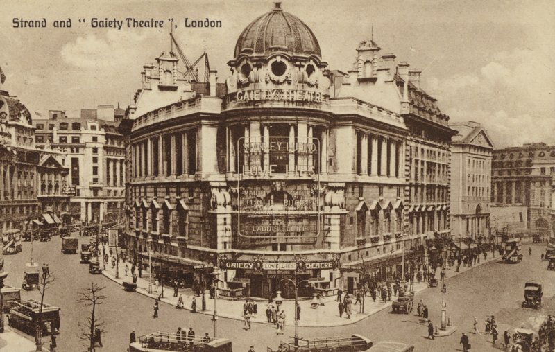 Strand and Gaiety Theatre, Londýn od English Photographer