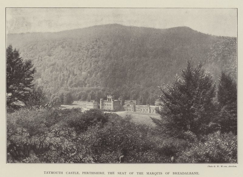 Hrad Taymouth, Perthshire, sídlo markýze z Breadalbane od English Photographer
