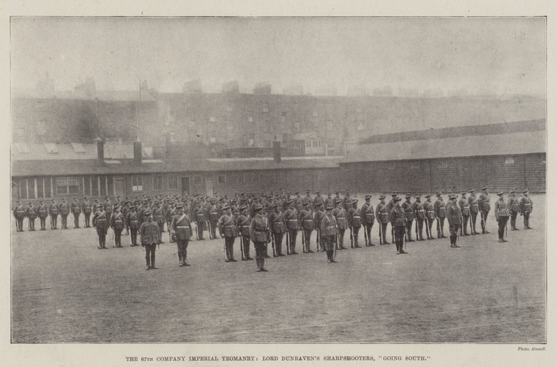 67. rota Imperial Yeomanry, Lord Dunravens Sharpshooters, míří na jih od English Photographer
