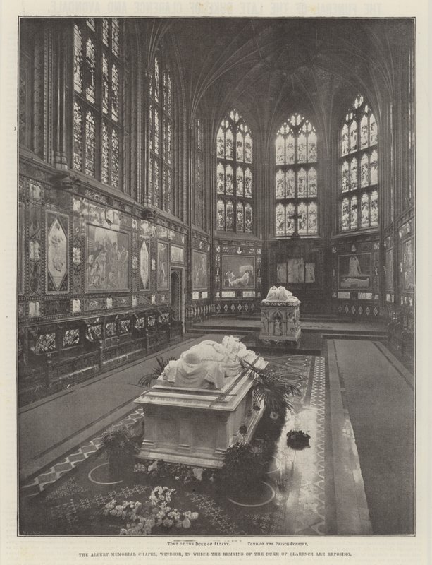 Kaple Albert Memorial Chapel, Windsor, ve které odpočívají ostatky vévody z Clarence od English Photographer