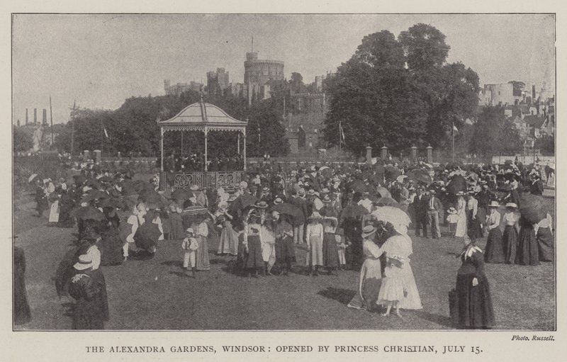 Alexandra Gardens, Windsor, otevřena princeznou Christianovou, 15. července od English Photographer