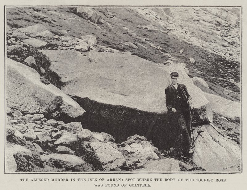 Údajná vražda na ostrově Arran, místo, kde bylo nalezeno tělo turistické růže na Goatfell od English Photographer