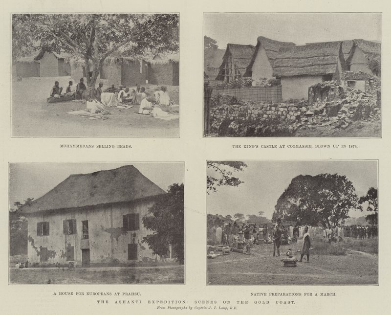 Ashanti Expedition, Scény na Gold Coast od English Photographer