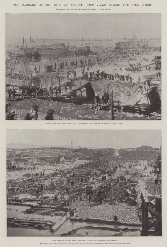 Barrage of the Nile at Assiout, Last Views before Nile Floods od English Photographer