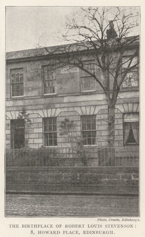 Rodiště Roberta Louise Stevensona, 8, Howard Place, Edinburgh od English Photographer
