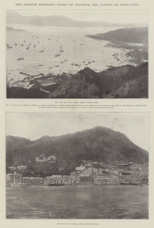 Čínská otázka, Pohledy na Victorii, hlavní město Hongkongu od English Photographer