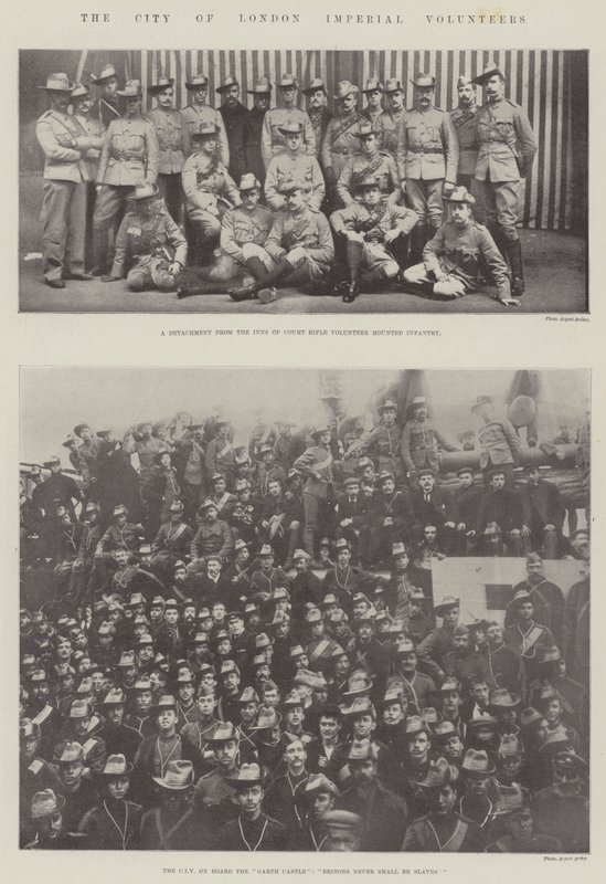 City of London Imperial Volunteers od English Photographer