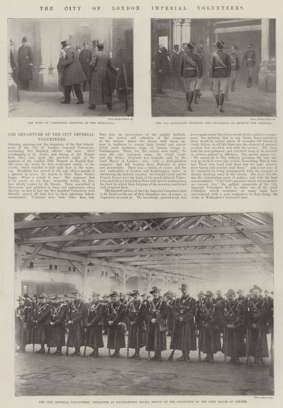 City of London Imperial Volunteers od English Photographer