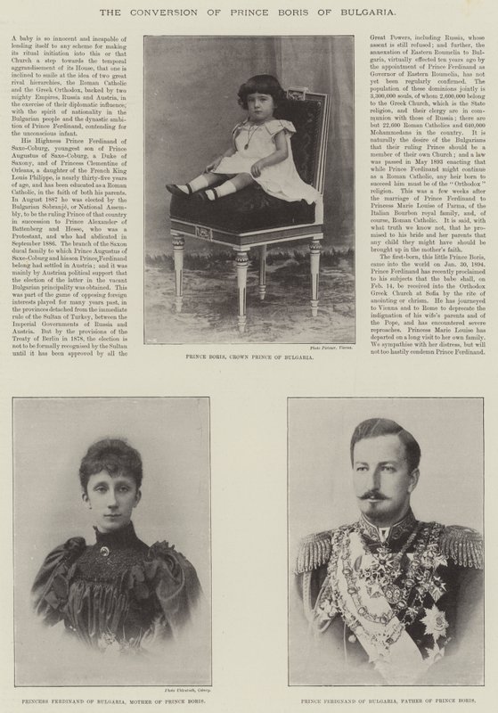 Obrácení bulharského prince Borise od English Photographer