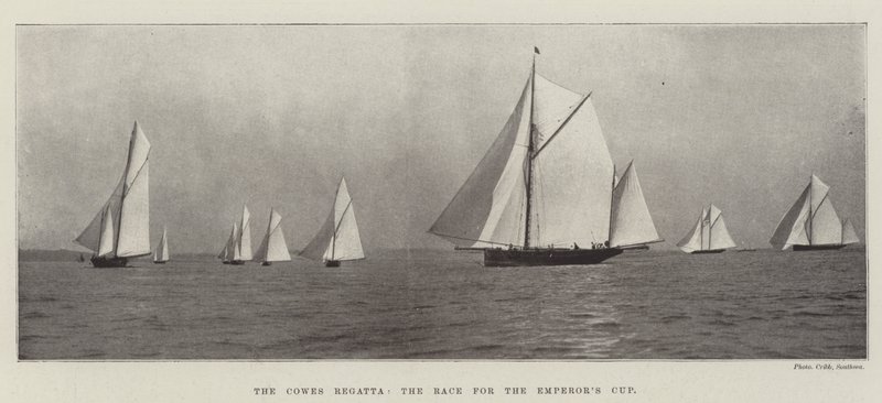 Cowes Regatta, závod o pohár císařů od English Photographer