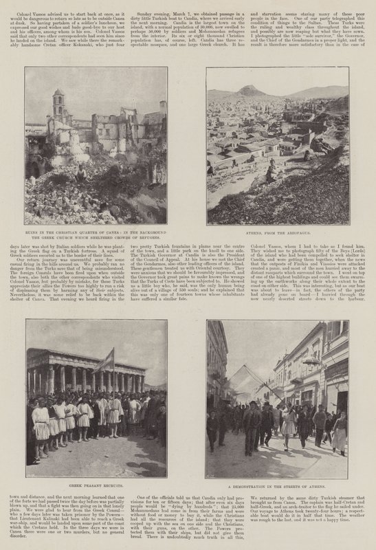 Krétská vzpoura v roce 1897 od English Photographer