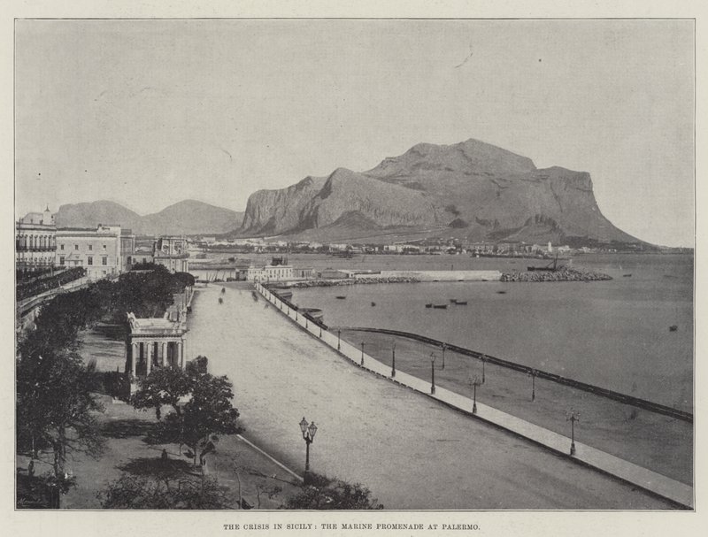 Krize na Sicílii, Mořská promenáda v Palermu od English Photographer