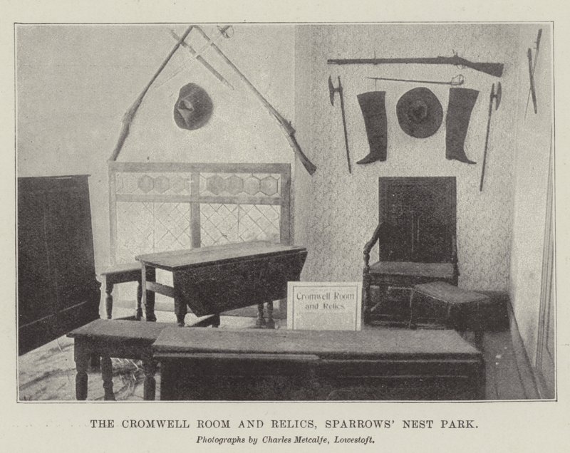Cromwell Room and Relics, Sparrows Nest Park od English Photographer