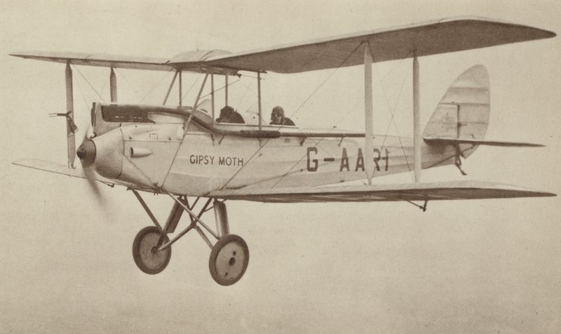 De Havilland "Moth" (čb fotografie) od English Photographer