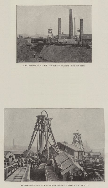 Katastrofální záplava Audley Colliery od English Photographer
