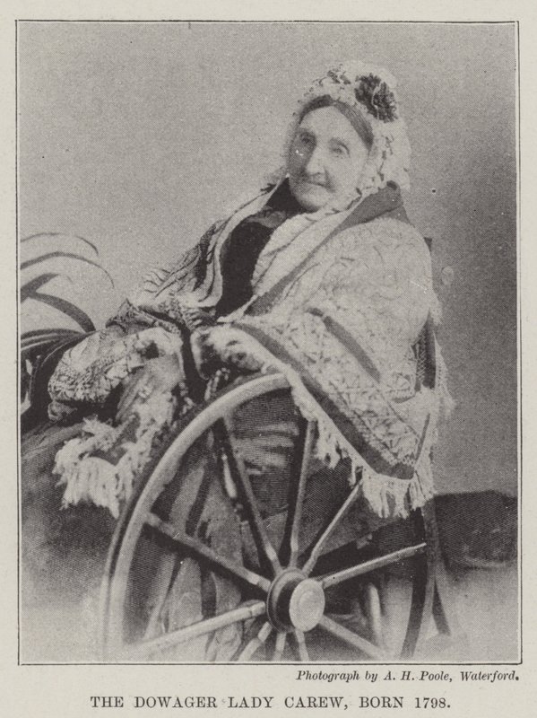 Vdova Lady Carew se narodila v roce 1798 od English Photographer