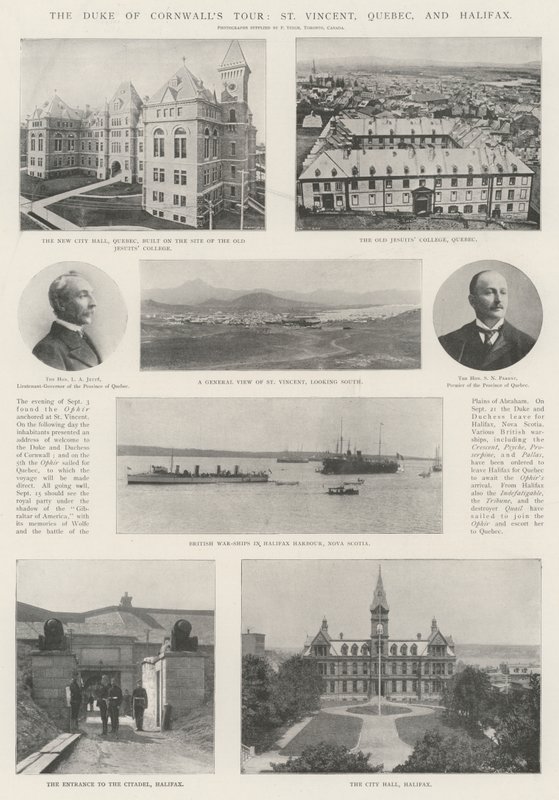 The Duke of Cornwalls Tour, St Vincent, Quebec, and Halifax od English Photographer