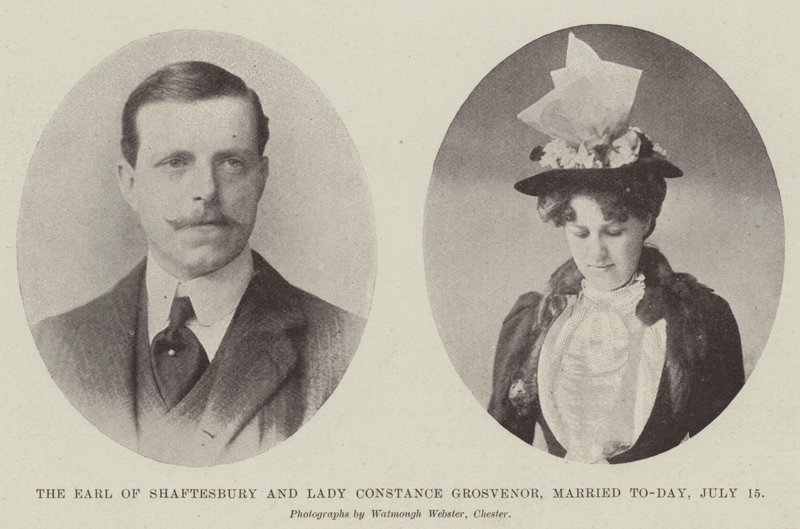 Hrabě z Shaftesbury a lady Constance Grosvenor, manželé Dnes, 15. července od English Photographer