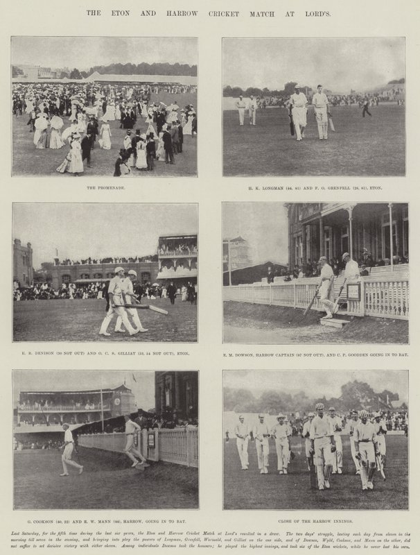 Kriketový zápas Etonu a Harrowa v Lords od English Photographer