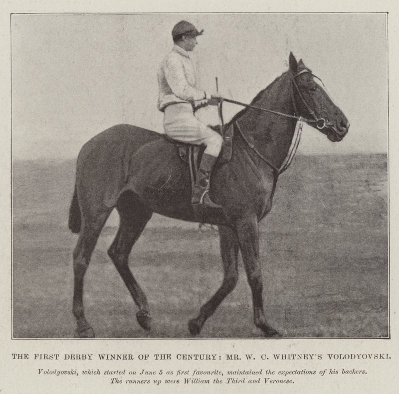 První vítěz derby století, pan W C Whitneys Volodyovski od English Photographer