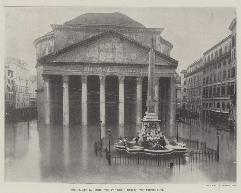 Povodně v Římě, Pantheon během inundace od English Photographer