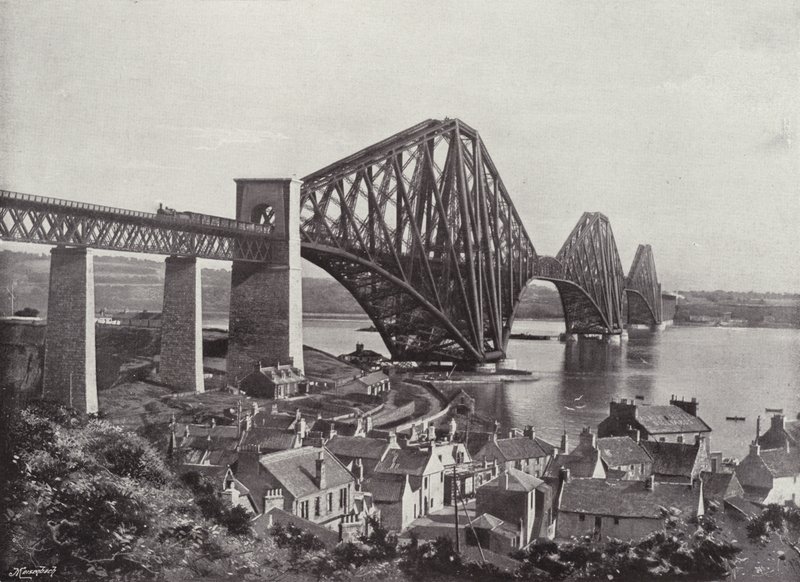 Forth Bridge, od North Queensferry od English Photographer