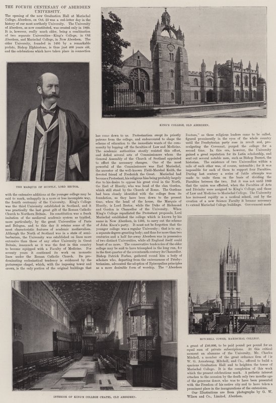 Čtvrté sté výročí Aberdeen University od English Photographer