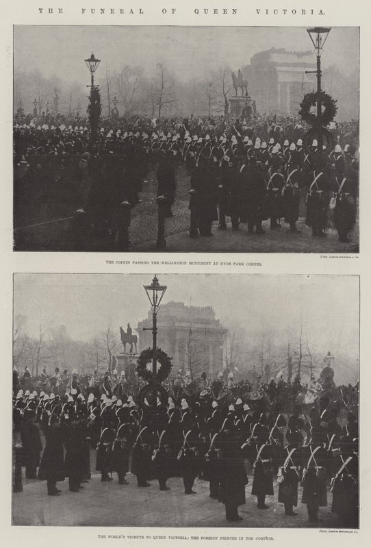 Pohřeb královny Viktorie od English Photographer