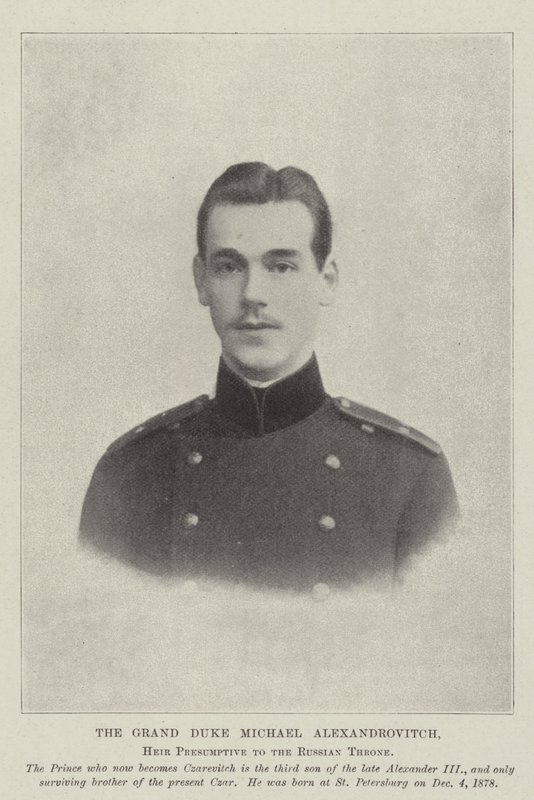 Velkovévoda Michael Alexandrovič, dědic předpokládaného ruského trůnu od English Photographer