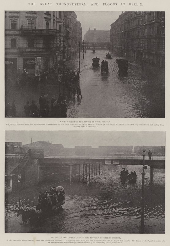 Velká bouře a záplavy v Berlíně od English Photographer