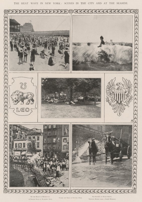 Vlna veder v New Yorku, Scény ve městě a u moře od English Photographer