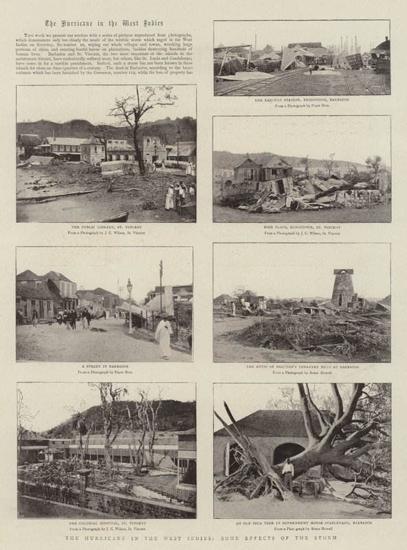 Hurikán v Západní Indii, Některé účinky bouře od English Photographer