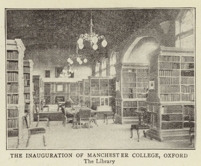 Inaugurace Manchester College v Oxfordu od English Photographer