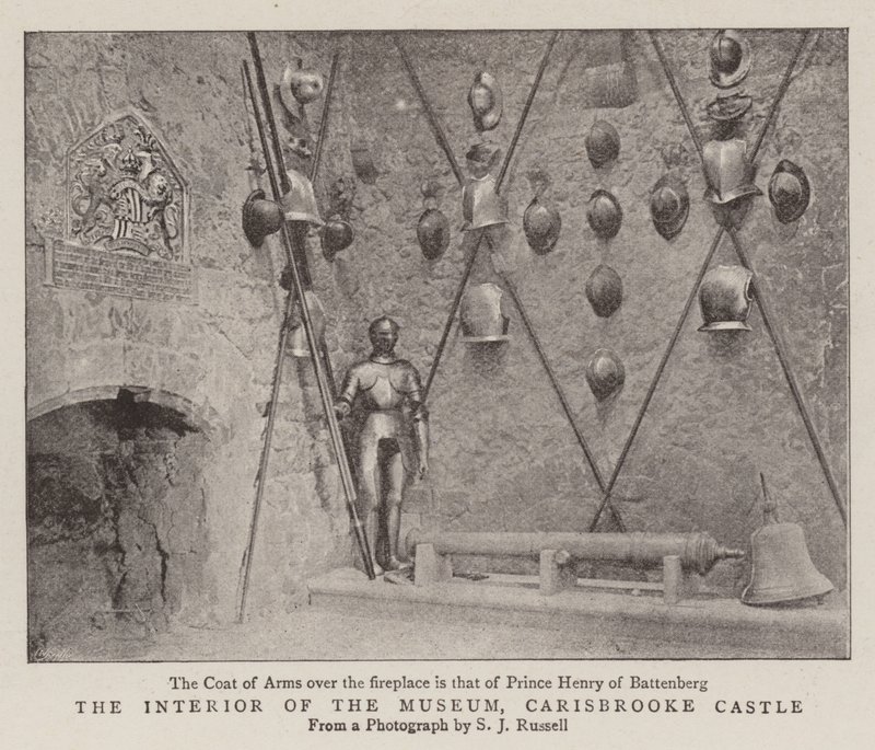Interiér muzea, hrad Carisbrooke od English Photographer
