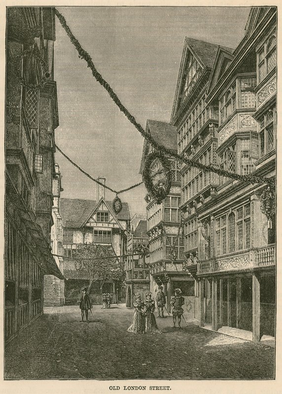 Mezinárodní výstava zdraví v South Kensington: All-Hallows Stained and Butchers Row od English Photographer