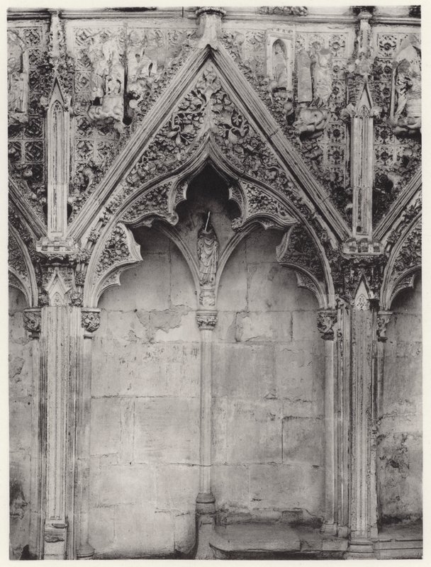Lady Chapel, Ely Cathedral: North Side, XVIII (č/b foto) od English Photographer