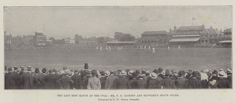 The Last Test Match at the Oval, Mr F S Jackson a Haywards Brave Stand od English Photographer