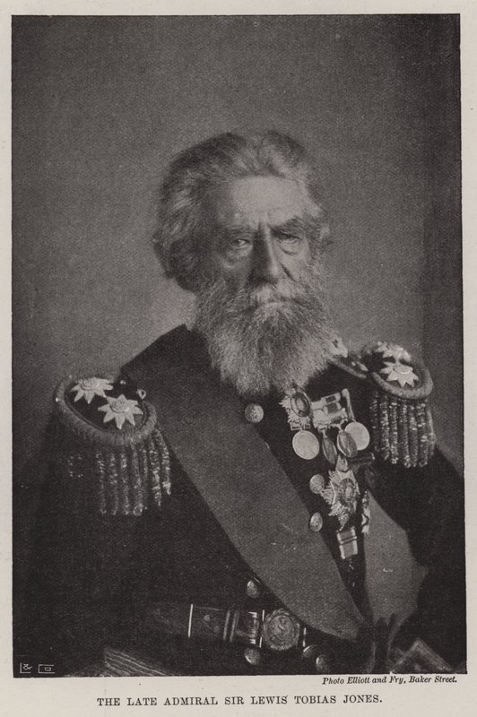 Zesnulý admirál Sir Lewis Tobias Jones od English Photographer