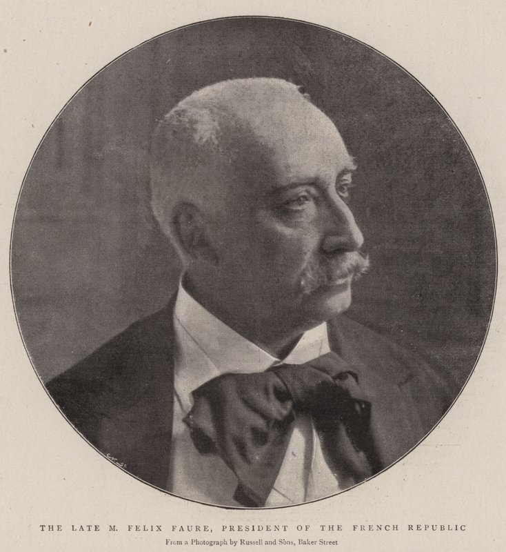 Zesnulý M Felix Faure, prezident Francouzské republiky od English Photographer