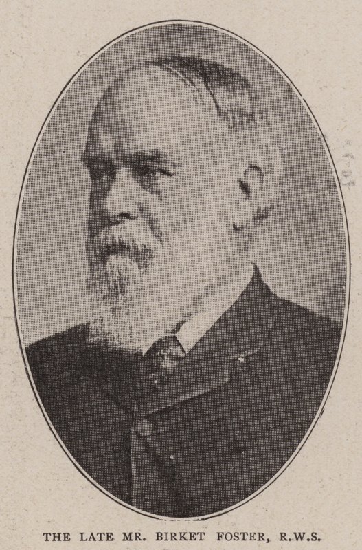 Zesnulý pan Birket Foster, RWS od English Photographer