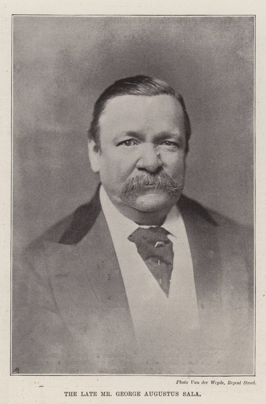 Zesnulý pan George Augustus Sala od English Photographer