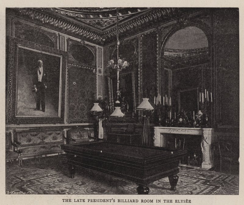 Billiard Room zesnulých prezidentů v Elysee od English Photographer