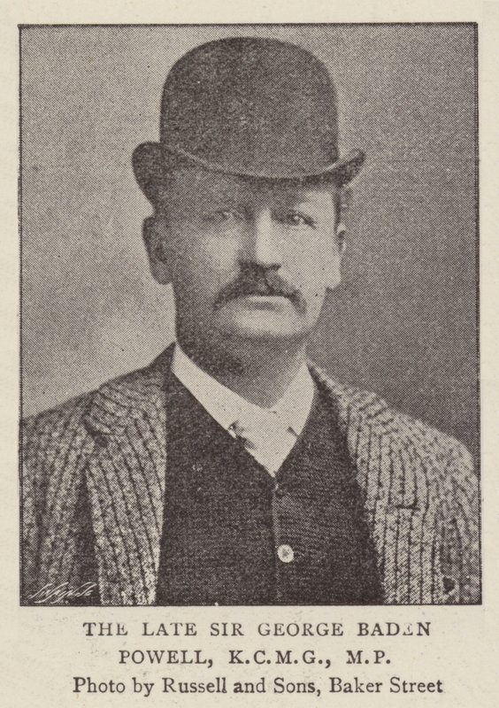 Zesnulý sir George Baden od English Photographer