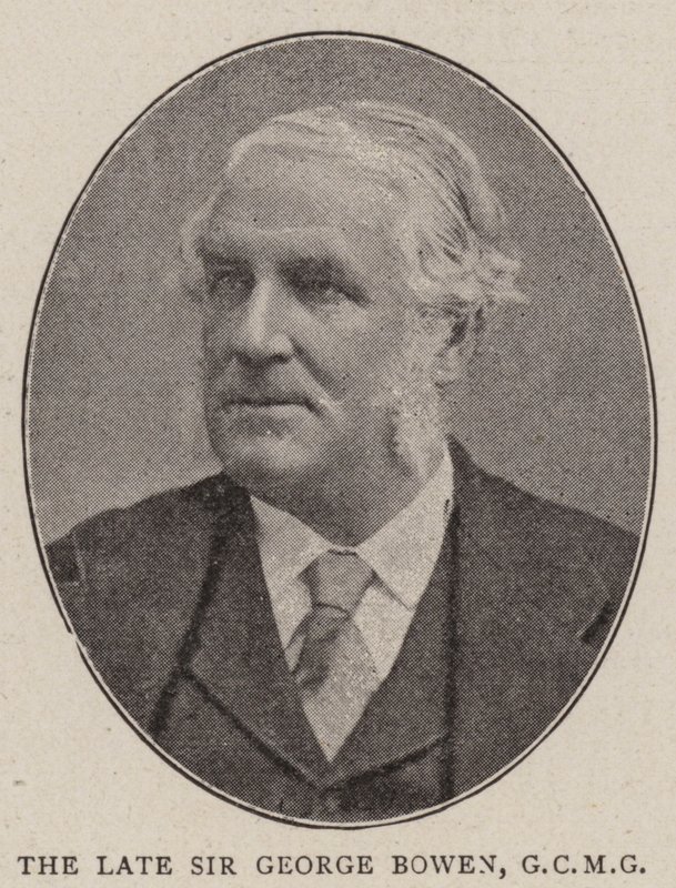 Zesnulý sir George Bowen, GCMG od English Photographer